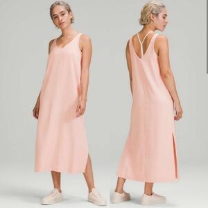 Lululemon Athletica Pink Midi Dress